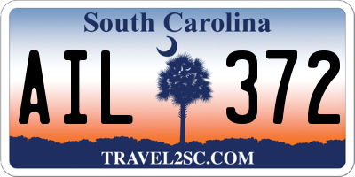SC license plate AIL372