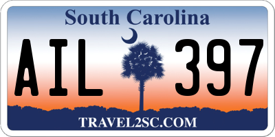 SC license plate AIL397
