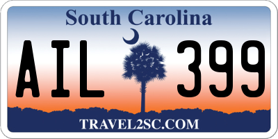 SC license plate AIL399