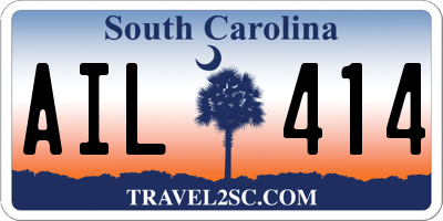 SC license plate AIL414