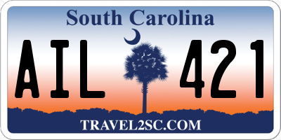 SC license plate AIL421