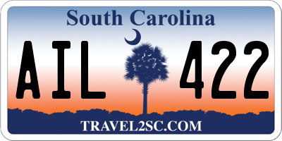 SC license plate AIL422