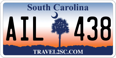 SC license plate AIL438