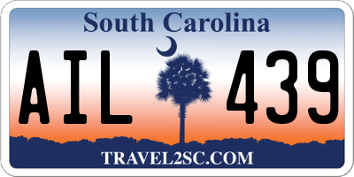 SC license plate AIL439