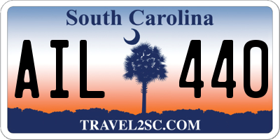 SC license plate AIL440