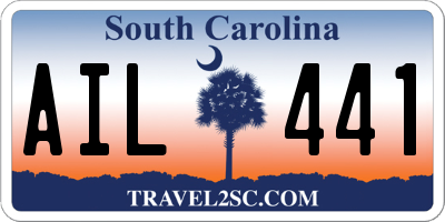 SC license plate AIL441
