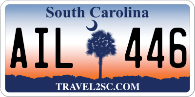 SC license plate AIL446