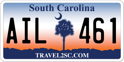 SC license plate AIL461