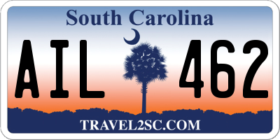 SC license plate AIL462