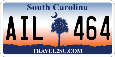 SC license plate AIL464