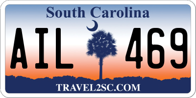 SC license plate AIL469