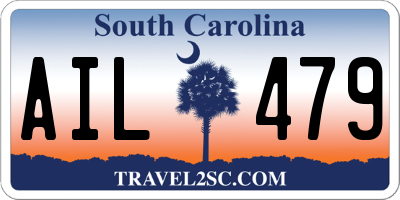 SC license plate AIL479