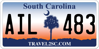 SC license plate AIL483