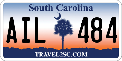 SC license plate AIL484