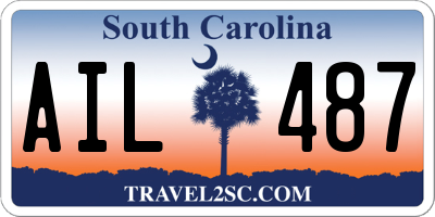 SC license plate AIL487