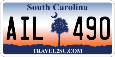 SC license plate AIL490