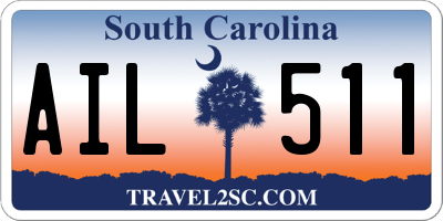 SC license plate AIL511