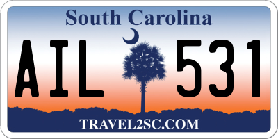 SC license plate AIL531