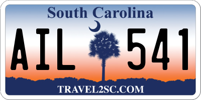 SC license plate AIL541
