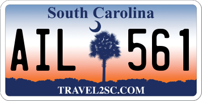 SC license plate AIL561
