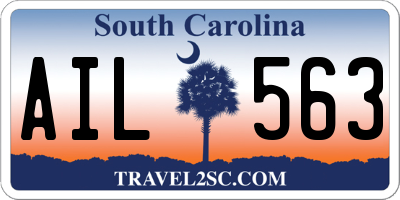 SC license plate AIL563