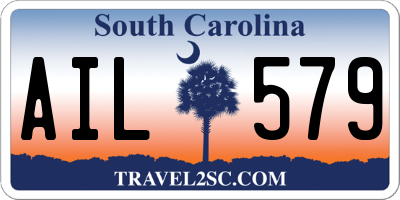 SC license plate AIL579