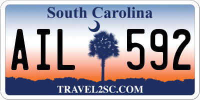 SC license plate AIL592