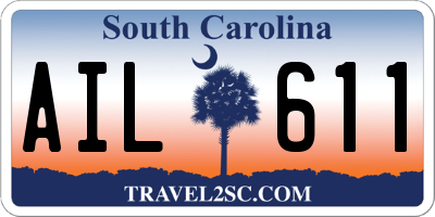 SC license plate AIL611