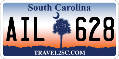 SC license plate AIL628