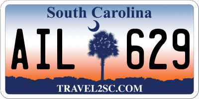 SC license plate AIL629