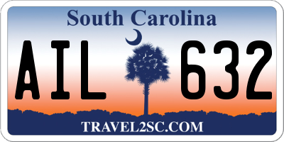 SC license plate AIL632