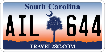 SC license plate AIL644
