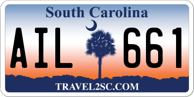 SC license plate AIL661