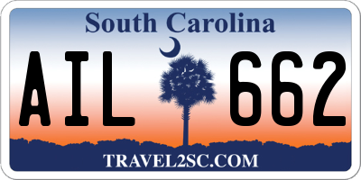SC license plate AIL662