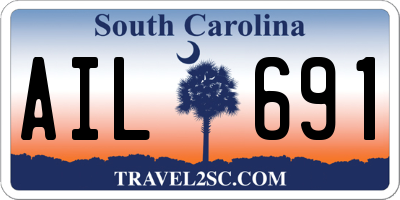 SC license plate AIL691