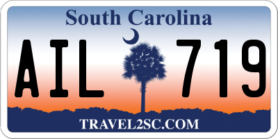 SC license plate AIL719