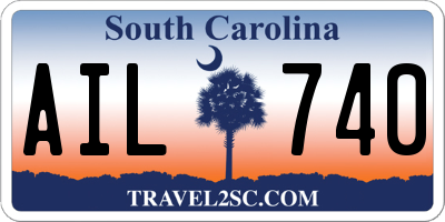 SC license plate AIL740