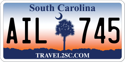 SC license plate AIL745