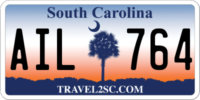 SC license plate AIL764