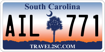 SC license plate AIL771