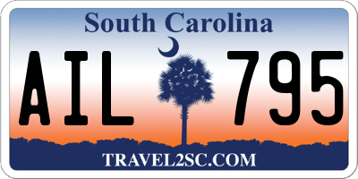 SC license plate AIL795