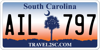 SC license plate AIL797