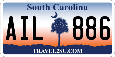 SC license plate AIL886