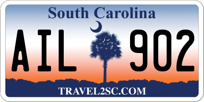SC license plate AIL902