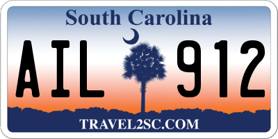 SC license plate AIL912