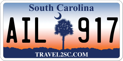 SC license plate AIL917