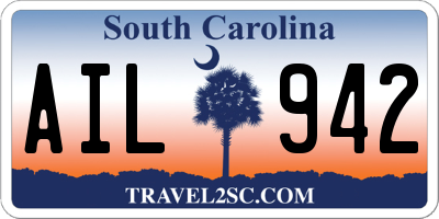 SC license plate AIL942