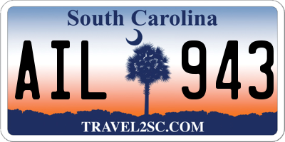 SC license plate AIL943