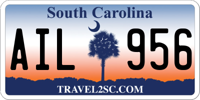 SC license plate AIL956