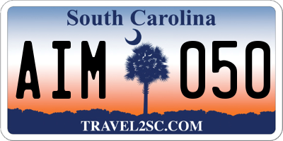 SC license plate AIM050